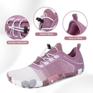 Hike Barefoot Shoes Women Men Footwear Minimalist Healthy Wide Toe Box Zero Drop Non-Slip Grounding Shoes for Walking Gym Workout Trail Running Grounded Footwear - Image 3