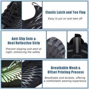 Hike Barefoot Shoes for Women & Men, Pro Hiking & Walking Shoes with Wide Toe Box, Non-Slip, Lightweight & Breathable - Image 4