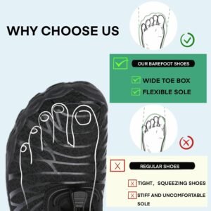 Hike Barefoot Shoes for Women & Men, Pro Hiking & Walking Shoes with Wide Toe Box, Non-Slip, Lightweight & Breathable - Image 3