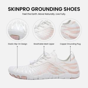 SkinPro Grounding Barefoot Shoes with Copper Plug – Minimalist Zero-Drop Shoes for Men & Women – Breathable, Lightweight, Flexible Sole – Wide Toe Box for Natural Foot Movement - Image 6