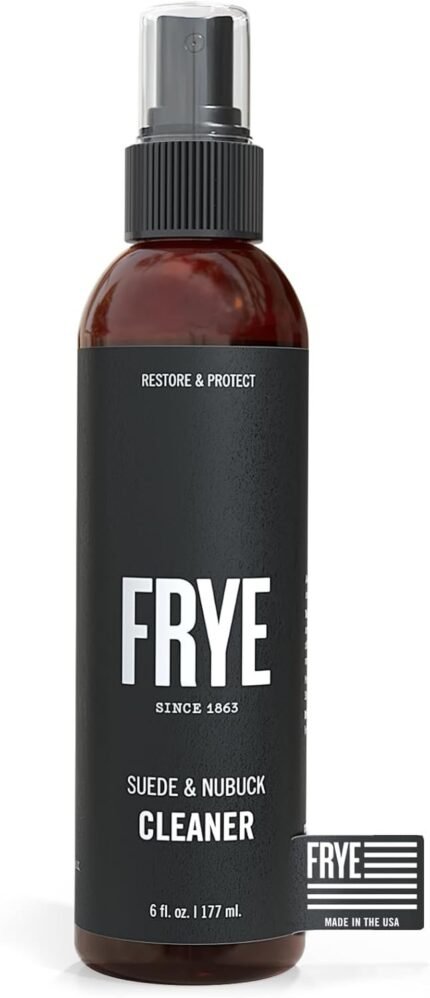 Frye Suede & Nubuck Cleaner: Non-Toxic & Made in the USA. Clean and Restore Suede & Nubuck Shoes, Boots, Jackets, Bags, Purses and More. Safe for Any Color & White