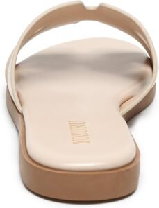 Yozuru Womens Flat Sandals Open Toe Dressy Summer Sandals Comfortable Casual Slip on Leather Slides Sandals for women - Image 4