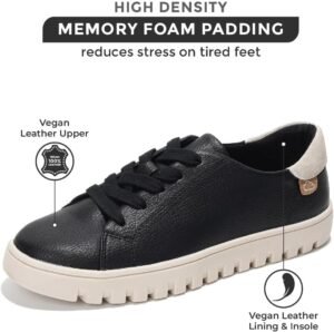 Project Cloud Tennis Shoes Womens Sneakers - Memory Foam Non Slip Fashion Ladies Shoes for Women Footwear - Lightweight Lace Up Comfortable Platform Sneakers (Paisley) - Image 2