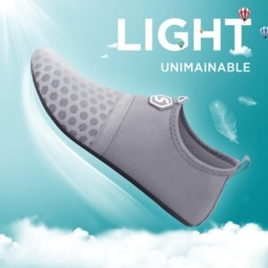 SEEKWAY Water Shoes Quick-Dry Aqua Socks Barefoot Slip-on for Beach Pool Swim River Yoga Lake Surf Women Men Black SK001 - Image 5
