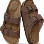 Project Cloud Genuine Leather Flat Sandals Women 2025 Beach Essentials Womens Sandals Memory Foam Vacation Essentials Slides for Women Footwear (Venita)