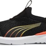 PUMA Unisex-Child Slip on Shoes Kids Kruz Sliptech(Toddler) Sneaker, Club Navy-Hyperlink Blue, 10 US