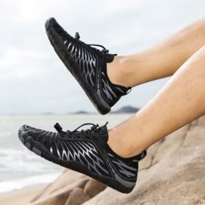 Hike Barefoot Shoes for Women Men with Wide Toe Box, Healthy & Non-Slip Breathable Barefoot Water Shoes Beach Pool Aqua Swim Surf Hiking Walking Shoes - Image 2