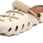 Men's Summer Mules Clogs, Lightweight and Soft with lace - up Design. Suitable for Home, outings and Beach, a Great Choice for Family Life.