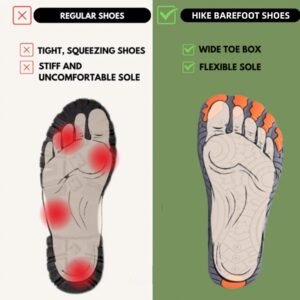 Hike Barefoot Shoes Womens Mens Footwear for Walking,Barefoot Shoe with Wide Toe Box,Healthy & Non-Slip,Breathable Barefoot Vitality Water Shoes for Women,Beach Pool Swim Shoe for Men (Unisex) - Image 3
