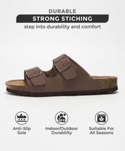 Project Cloud Genuine Leather Flat Sandals Women 2025 Beach Essentials Womens Sandals Memory Foam Vacation Essentials Slides for Women Footwear (Venita) - Image 3