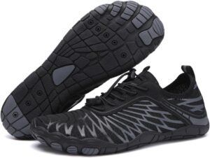 Hike Barefoot Shoes for Women Men with Wide Toe Box, Healthy & Non-Slip Breathable Barefoot Water Shoes Beach Pool Aqua Swim Surf Hiking Walking Shoes