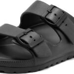YUHITYGZGS Unisex Comfortable EVA Sandals with Arch Support, Adjustable Buckle, Summer Beach Slide Sandal for Women and Men