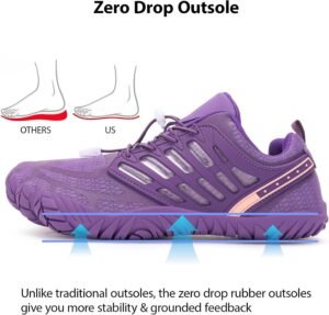Hike Barefoot Shoes Women Wide Toe Box Zero Drop Minimalist Shoes for Workout Cross-Trainer Walking Hiking Water Grounded Footwear - Image 2