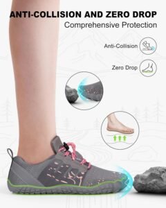 Hike Barefoot Shoes Womens Mens Footwear, Pro Water Shoe Women Men Barefoot Hiking Beach Grounding Shoes for Travel, Wide Toe Box Zero Drop Non-Slip Breathable Lightweight - Image 4