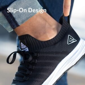 PEAK Mens Lightweight Walking Shoes Comfortable Slip On Sports Sneakers for Tennis, Gym, Running, Casual Workout - Image 3