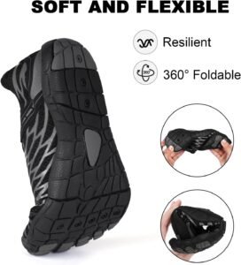 Hike Barefoot Shoes Womens Mens, Pro Water Shoe Women Men Footwear Barefoot Hike Shoes for Travel, Wide Toe Box Non-Slip Breathable Zero Drop Shoe - Image 5