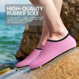 SEEKWAY Water Shoes Women Men Adult Quick-Dry Aqua Socks Barefoot Non Slip for Beach Swim River Pool Lake surf Black SK002(U) - Image 3