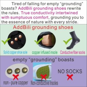 Grounding Shoes with Copper Grounded Footwear Barefoot Shoes Effectively Soft Comfortable - Image 2
