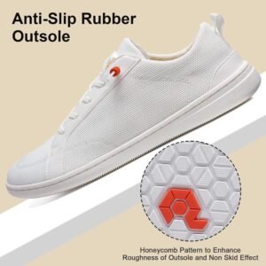 Men's Barefoot Wide Toe Box Shoes - Minimalist Barefoot Shoes with Zero Drop Sole Extra Wide Slip on Walking Shoes for Men - Image 7