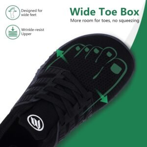Hike Barefoot Shoes for Women Men Footwear, Minimalist Zero Drop Wide Toe Box Non-Slip Walking Sneakers, Lightweight Comfortable Casual Shoe Training Running Gym Fashion Sneakers - Image 2