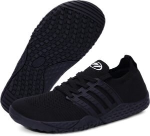 Hike Barefoot Shoes for Women Men Footwear, Minimalist Zero Drop Wide Toe Box Non-Slip Walking Sneakers, Lightweight Comfortable Casual Shoe Training Running Gym Fashion Sneakers