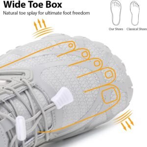 Hike Barefoot Shoes Women Wide Toe Box Zero Drop Minimalist Shoes for Workout Cross-Trainer Walking Hiking Water Grounded Footwear - Image 3
