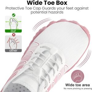 Hike Barefoot Water Shoes Women Men, Pro Grounded Footwear Womens Mens Breathable Wide Toe Box Grounding Unisex for Outdoor Beach Swim Pool Hiking Kayaking Surfing - Image 3