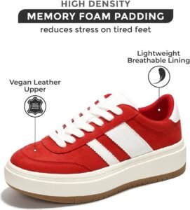 Project Cloud Platform Sneakers for Women - Lightweight Memory Foam Insole Fashion Sneakers for Women Footwear - Non-Slip Womens Sneakers Platform Shoes Women's Fashion (Nita) - Image 2