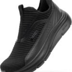 FitVille Men's Extra Wide Slip on Walking Shoes with Arch Support Men Slip on Sneakers for Foot Pain Relief-Stepease V2