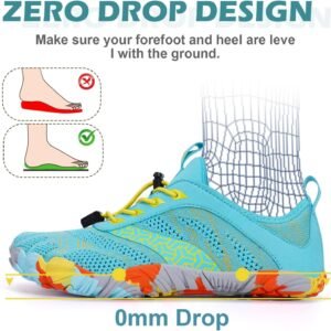 Hike Barefoot Shoes Women Men with Wide Toe Box Footwear Healthy Non-Slip Hike Beach Pool Aqua Swim Surf Hiking Running Athletic Water Shoe - Image 4