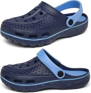 ChayChax Men's and Women's Arch Support Clogs Garden Shoes Slip-on Outdoor Beach Slippers with Removable Cushion Footbed - Image 2