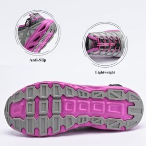 Queday Men's Women's Amphibious Water Shoes Closed Toe Hiking Sandals Summer Outdoor Water Sandal Non-Slip River Shoes Quick Drying - Image 4