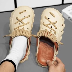 Men's Summer Mules Clogs, Lightweight and Soft with lace - up Design. Suitable for Home, outings and Beach, a Great Choice for Family Life. - Image 6