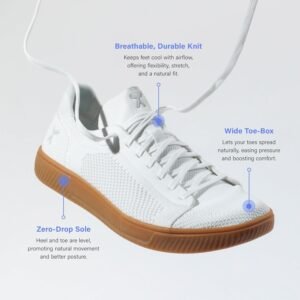 FLUX FOOTWEAR Adapt Knit Trainer – Wide Toe Box Shoe with Earth-Link Grounding, Zero-Drop Sole, Breathable Knit Upper & Machine Washable – Perfect for Daily Wear & Light Training - Image 2