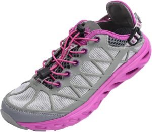 Queday Men's Women's Amphibious Water Shoes Closed Toe Hiking Sandals Summer Outdoor Water Sandal Non-Slip River Shoes Quick Drying