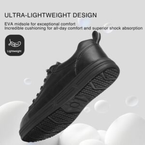 Treesky Non Slip Work Shoes for Women in Food Service - Slip Resistant, Waterproof, Comfortable & Lightweight Sneakers, Suitable for Restaurant, Kitchen & Nursing Crews - Image 5