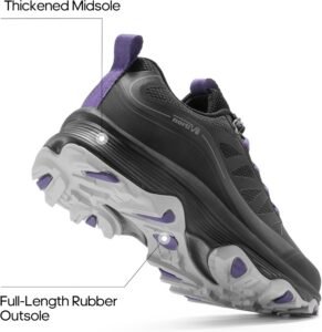 NORTIV 8 Women's Waterproof Hiking Shoes Quick Laces Outdoors Walking Trekking Camping Tennis Sneakers Canyon - Image 4