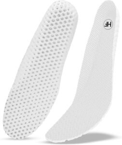 Breathable Comfort Insoles - Lightweight, Supportive, and Foot-freshening (White, US Women 8/8.5 - US Men 6/6.5)