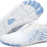 HF Signature Healthy & Non-Slip Breathable Barefoot Shoes, Flexible Lightweight Daily Wear Walking Shoes Unisex White/Blue