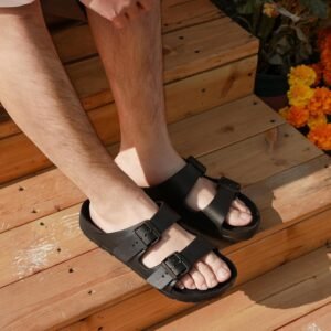 YUHITYGZGS Unisex Comfortable EVA Sandals with Arch Support, Adjustable Buckle, Summer Beach Slide Sandal for Women and Men - Image 6
