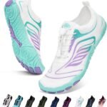 Hike Barefoot Water Shoes Women Men Footwear Wide Toe Quick-Dry Pro Barefoot Swim Beach Breathable Grounding Shoes Non-Slip Aqua Socks Shoe for Pool Walking Kayaking Hiking Surfing