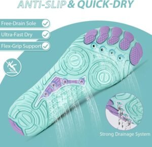 Hike Barefoot Water Shoes Women Men Footwear Wide Toe Quick-Dry Pro Barefoot Swim Beach Breathable Grounding Shoes Non-Slip Aqua Socks Shoe for Pool Walking Kayaking Hiking Surfing - Image 4