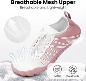 Hike Barefoot Water Shoes Women Men, Pro Grounded Footwear Womens Mens Breathable Wide Toe Box Grounding Unisex for Outdoor Beach Swim Pool Hiking Kayaking Surfing - Image 2