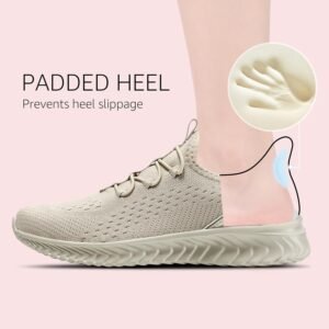 STQ Womens Orthopedic Walking Shoes Comfortable Slip on Sneakers for Plantar Fasciitis - Image 3