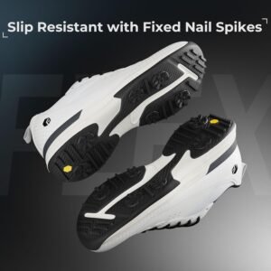 FitVille Wide Golf Shoes Men Professional Outdoor Water Resistant Golf Shoes for Course with Spikes - Image 2