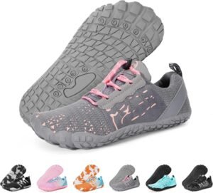 Hike Barefoot Shoes Womens Mens Footwear, Pro Water Shoe Women Men Barefoot Hiking Beach Grounding Shoes for Travel, Wide Toe Box Zero Drop Non-Slip Breathable Lightweight