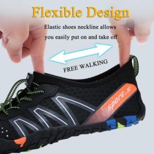 Water Shoes Men Women Barefoot Shoes Outdoor for Beach Aqua Swim Pool River Water Quick Dry Boating Fishing Diving Surfing with Yoga Aerobics - Image 6