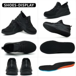 Steel Toe Work Shoes for Men Women丨Non Slip Waterproof Safety Sneakers - Image 7