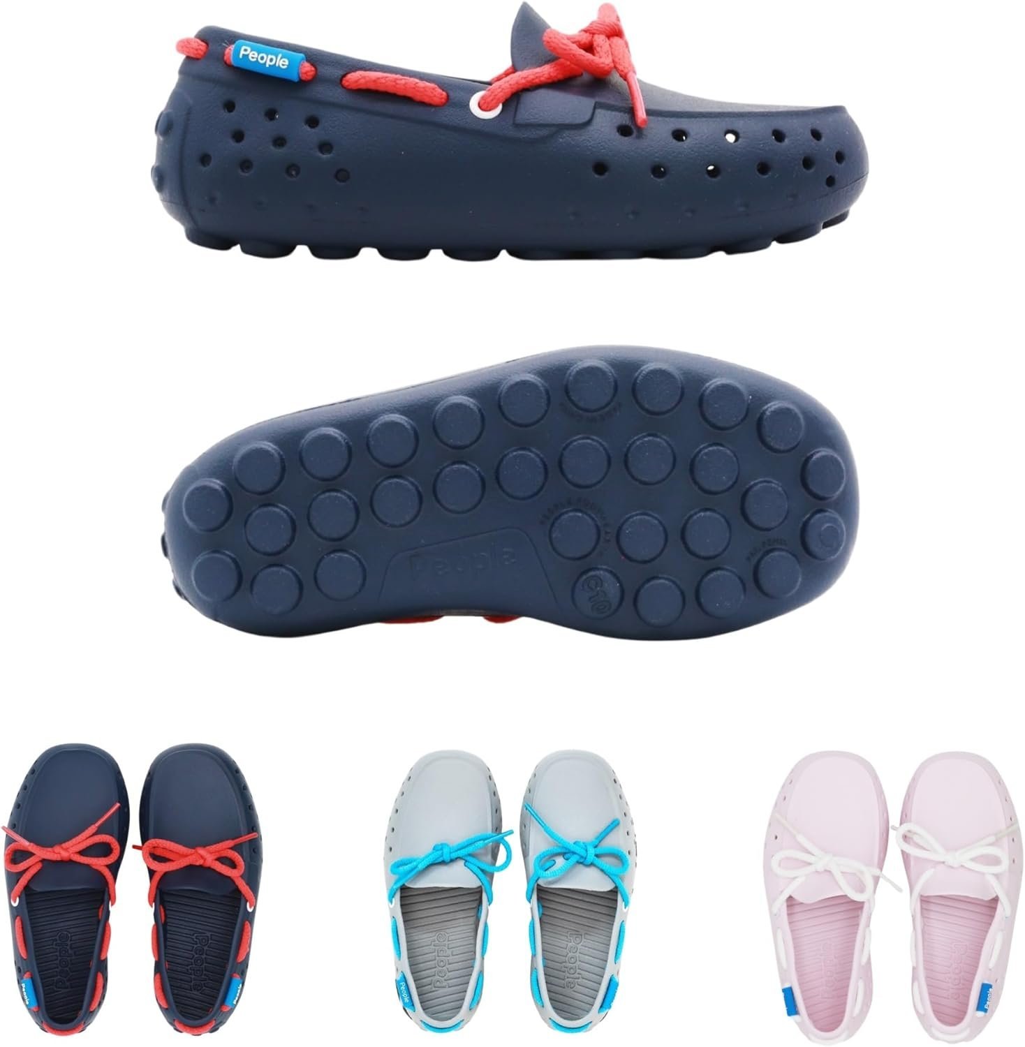 71rNjjL6nAL._AC_SL1500_.jpg People Footwear Boat Shoes, Water Shoes for Kids, Just Slip On for Comfort and Style, These Stylish Rubber Loafers are Lightweight, Waterproof & Anti-Slippery - Perfect for Outdoors - Image 1