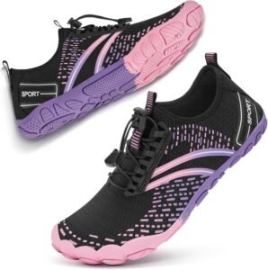 ATHMILE Hiking Barefoot Water Shoes for Women Men Beach Swim Aqua Pool River Quick Dry Athletic Wide Toe Outdoor Sport Kayaking Boating Rock Climbing Yoga Lake